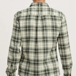 BlendChemise à carreau vert pour homme en coton