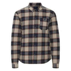 BlendChemise homme bleu en coton