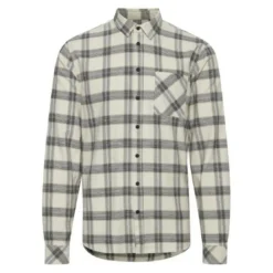 BlendChemise homme gris en coton