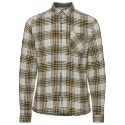 BlendChemise Jaune en Coton motif carreaux