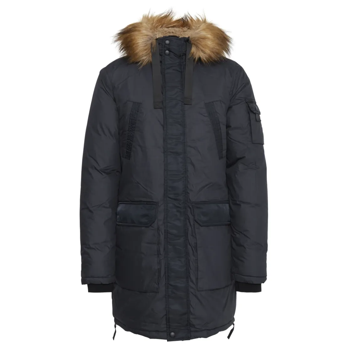 BlendParka Homme Dark Navy Blue bleu marine en coton