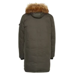 BlendParka Homme Kaki vert pin en coton