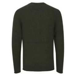 BlendPull homme vert foncé en coton