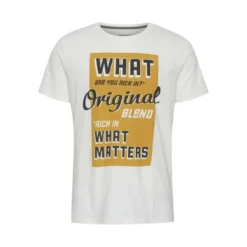 BlendTee-shirt Blanc en Coton