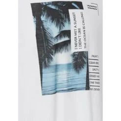 BlendTee-shirt manches courtes homme blanc en coton