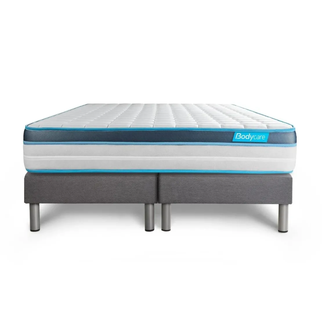 BODYCAREEnsemble PERFORM Mousse a memoire de forme ProfiZone 5 zones Ultra epaisseur Blanc