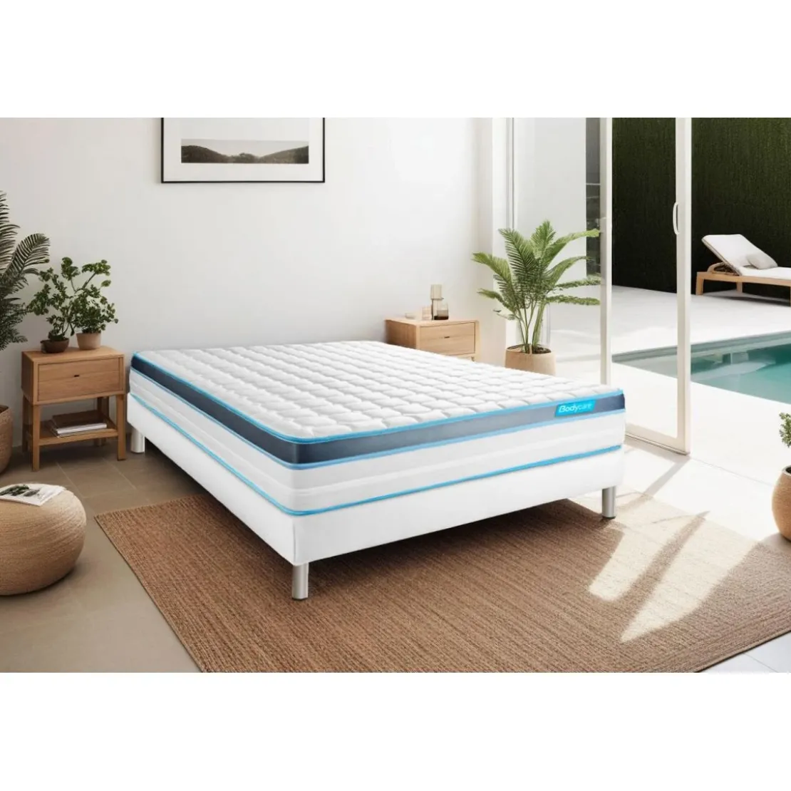 BODYCAREEnsemble PERFORM Mousse a memoire de forme ProfiZone 5 zones Ultra epaisseur