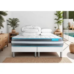 BODYCAREPACK BODYFORM Memoire de forme 3 zones,2 oreillers, couette