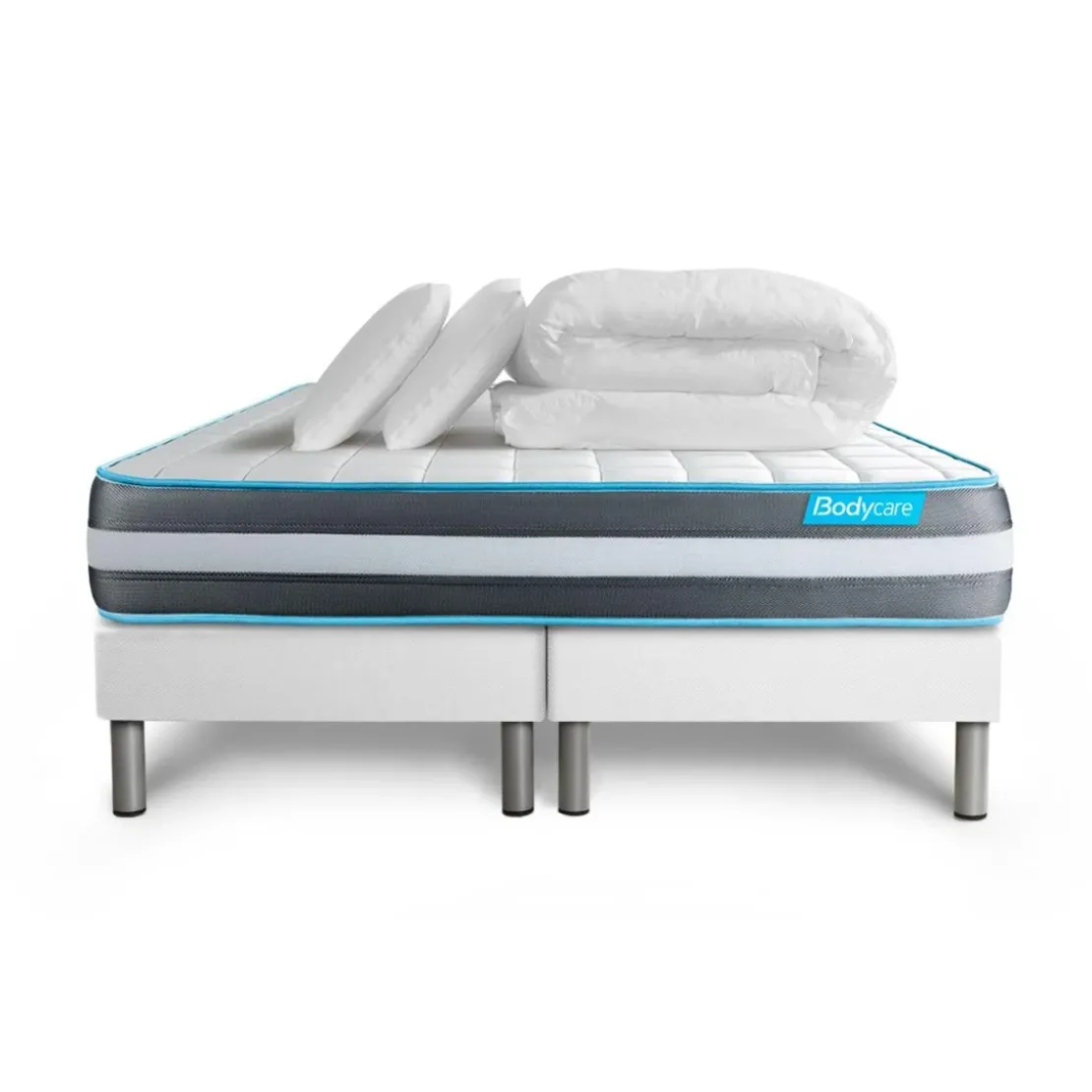 BODYCAREPACK BODYFORM Memoire de forme 3 zones,2 oreillers, couette
