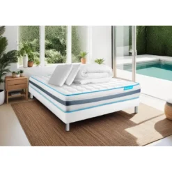 BODYCAREPack BODYZONE Ressorts ensaches 3 zones Ultra epaisseur ,Couette, 2 oreillers