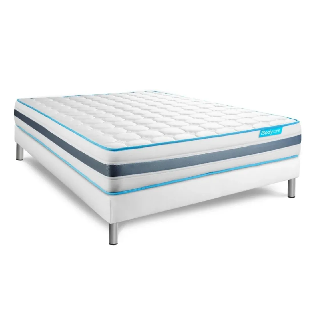 BODYCAREPack BODYZONE Ressorts ensaches 3 zones Ultra epaisseur ,Couette, 2 oreillers