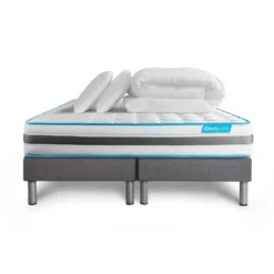 BODYCAREPack BODYZONE Ressorts ensaches 3 zones Ultra epaisseur,Couette ,2 oreillers