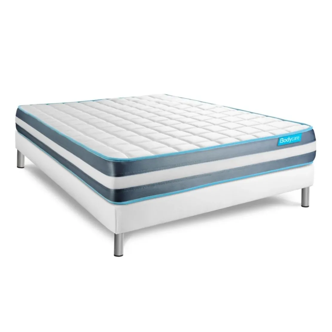 BODYCAREPack matelas BodyFormsommier kit blanc et Couette, 2 oreillers