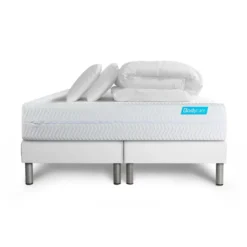 BODYCAREPack Mousse a memoire de forme BIO 5 zones Maxi epaisseur Couette et 2 oreillers