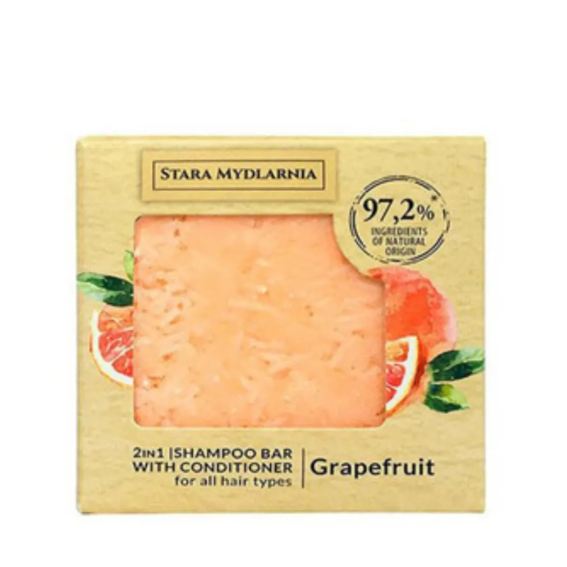 BodymaniaShampoing solide avec packaging en cartonGRAPEFRUIT - Bodymania