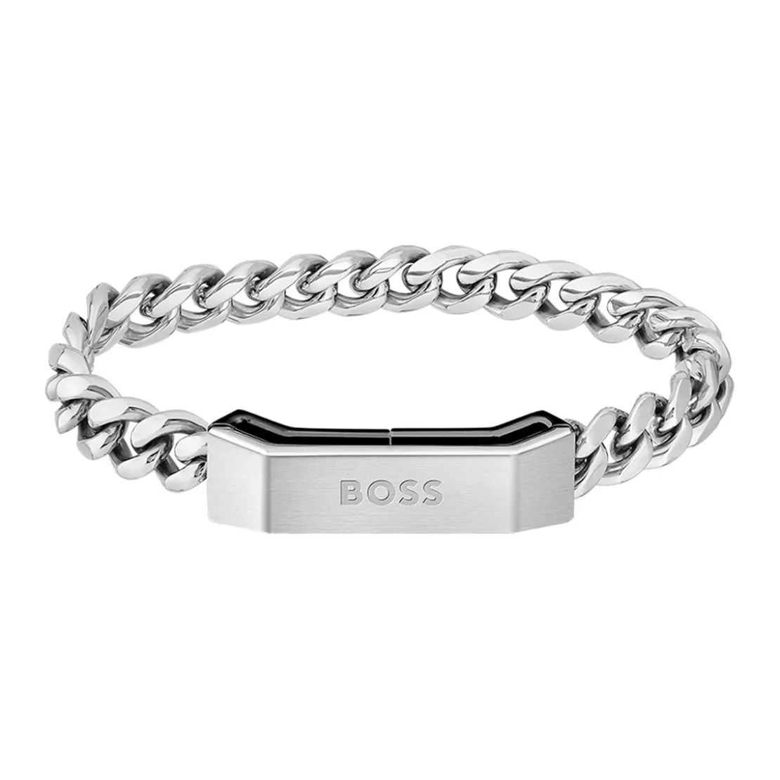 Boss BijouxBracelet Boss pour Homme en Acier Argenté