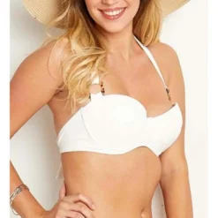Brigitte BardotHaut de maillot de bain armatures Blanc- MISTRAL