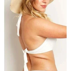 Brigitte BardotHaut de maillot de bain armatures Blanc- MISTRAL