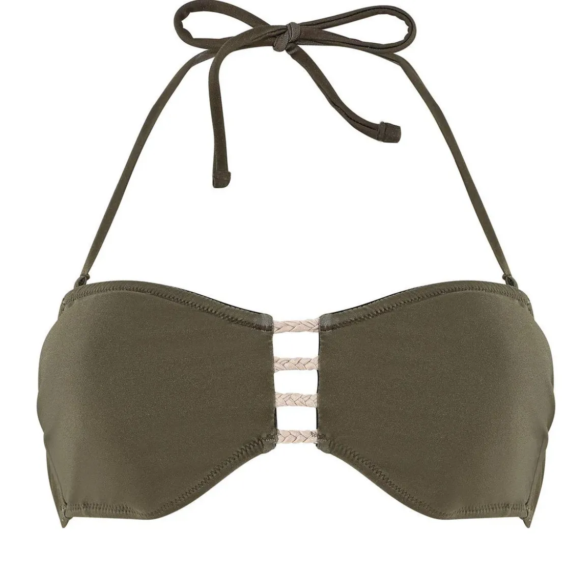 Brigitte BardotHaut de maillot bandeau kaki/or Monte Carlo BRIGITTE BARDOT-vert