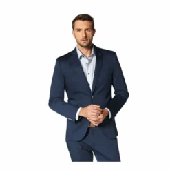Bruno BananiVeste de costume coton Bruno Banani « New York » homme - Bleu