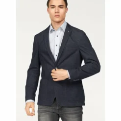 Bruno BananiVeste de costume en jersey aspect chiné homme bleu