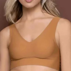 Bye BraBrassière sans armatures invisible à col V - Marron Bye Bra - INVISIBLE SHAPEWEAR