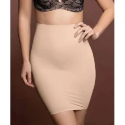 Bye BraJupe mi-longue taille haute invisible sculptante Beige Bye Bra- INVISIBLE SHAPEWEAR