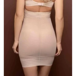 Bye BraJupe taille haute gainante Beige Bye Bra- POWERMESH SHAPEWEAR