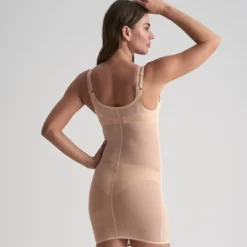 Bye BraRobe buste ouvert gainante Beige Bye Bra- POWERMESH SHAPEWEAR