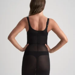 Bye BraRobe buste ouvert gainante Noire Bye Bra- POWERMESH SHAPEWEAR