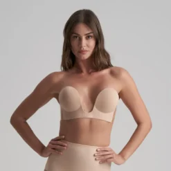 Bye BraSoutien-gorge bandeau adhésif dos nu et décolleté plongeant Beige Bye Bra- ADHESIVE BRAS