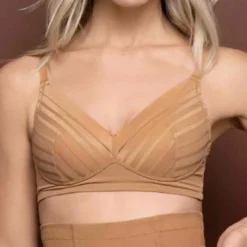 Bye BraSoutien-gorge triangle sans armatures Marron Bye Bra- POWERMESH SHAPEWEAR