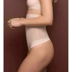 Bye BraString taille haute gainant Beige Bye Bra- POWERMESH SHAPEWEAR