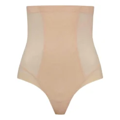Bye BraString taille haute gainant Beige Bye Bra- POWERMESH SHAPEWEAR