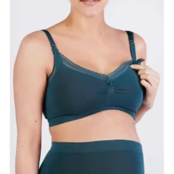 Cache CoeurBrassière d'allaitement verte Cache-Cœur Lingerie en viscose- MILK