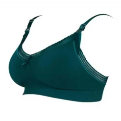 Cache CoeurBrassière d'allaitement verte Cache-Cœur Lingerie en viscose- MILK