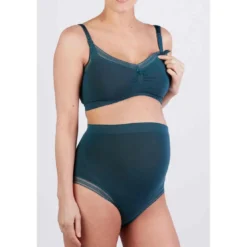 Cache CoeurBrassière d'allaitement verte Cache-Cœur Lingerie en viscose- MILK