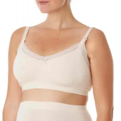 Cache CoeurBrassière d'allaitement rose Cache Coeur Lingerieen viscose- MILK