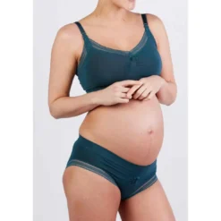 Cache CoeurCulotte de grossesse verte Cache-Cœur Lingerie en viscose- MILK