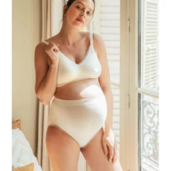Cache CoeurCulotte de grossesse Blanc - Cache Coeur en coton- ORGANIC