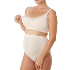 Cache CoeurCulotte de grossesse maxi rose Cache Coeur Lingerieen viscose- MILK