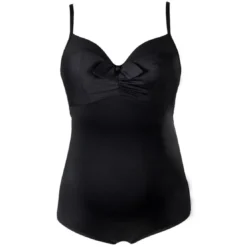 Cache Coeur MaillotMaillot de bain de grossesse une piece - noir- Monaco