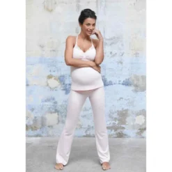Cache CoeurPantalon de grossesse rose Cache Coeur Lingerieen viscose- SERENITY