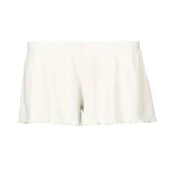 Cache CoeurShort de grossesse taille basse - Blanc - Cache Cœur Lingerie en coton bio- TROUSSEAU