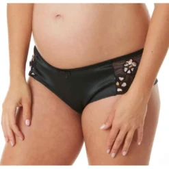 Cache CoeurShorty de grossesse noir Cache Coeur Lingerie - CLEO