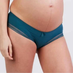 Cache CoeurShorty de grossesse vert Cache-Cœur Lingerie en viscose- MILK