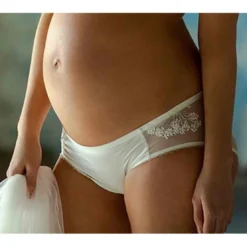Cache CoeurShorty de grossesse ivoire Cache Coeur Lingerie - LOUISE
