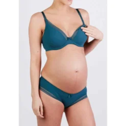 Cache CoeurSoutien-gorge allaitement armatures vert Cache-Cœur Lingerie en viscose- MILK