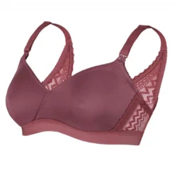 Cache CoeurSoutien-gorge de grossesse et d'allaitement sans armatures - Violet Cache Cœur Lingerie- SERENA