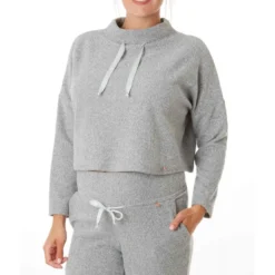 Cache CoeurSweat court maternité gris Cache Coeur Lingerieen viscose- SWEETHOME